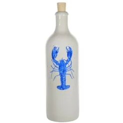 Menu'tje Marechal oliefles Kreeft 750 ml keramiek blauw
