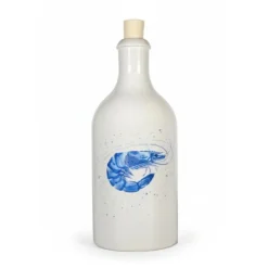 Menu'tje Marechal oliefles Shrimp 500 ml keramiek blauw