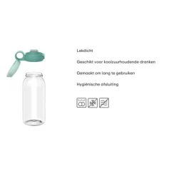 Mepal Campus drinkfles met flipdop 600 ml Cool Pink