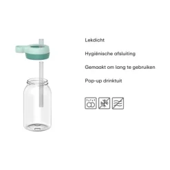 Mepal Campus Peppa Pig drinkfles met rietje 450 ml