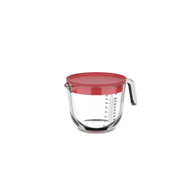 Mepal Chef It maatbeker 1 liter glas Coral