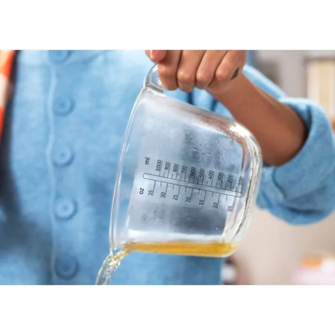 Mepal Chef It maatbeker 1 liter glas Chalk