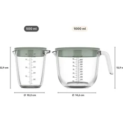 Mepal Chef It maatbeker 500 ml glas Coral
