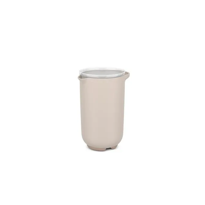 Mepal Chef It mixbeker met deksel 1 liter kunststof Chalk