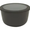 Mepal Cirqula kom met deksel ø 19,5 cm 2 liter kunststof nordic black