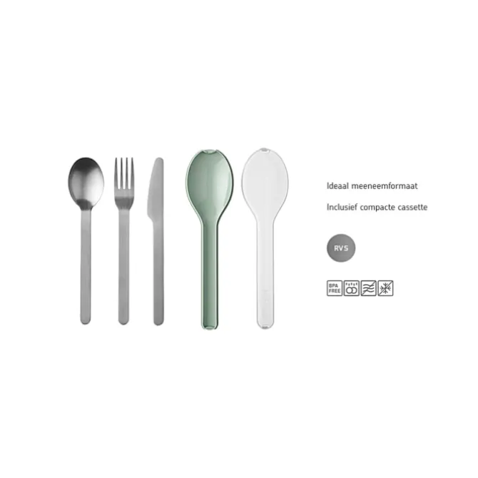 Mepal Ellipse bestekset Nordic Sage 3-delig