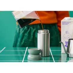 Mepal Ellipse Isoleer koffiebeker 350 ml rvs Nordic Black