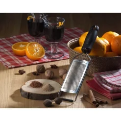 Microplane Gourmet rasp fijn 32 cm rvs zwart