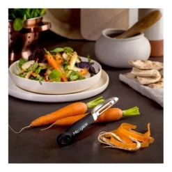 Microplane Professional dunschiller 18,5 cm rvs zwart