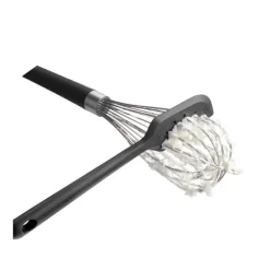 moHA! 2-in-1 spatel met garde schoonmaker 22,5 cm zwart