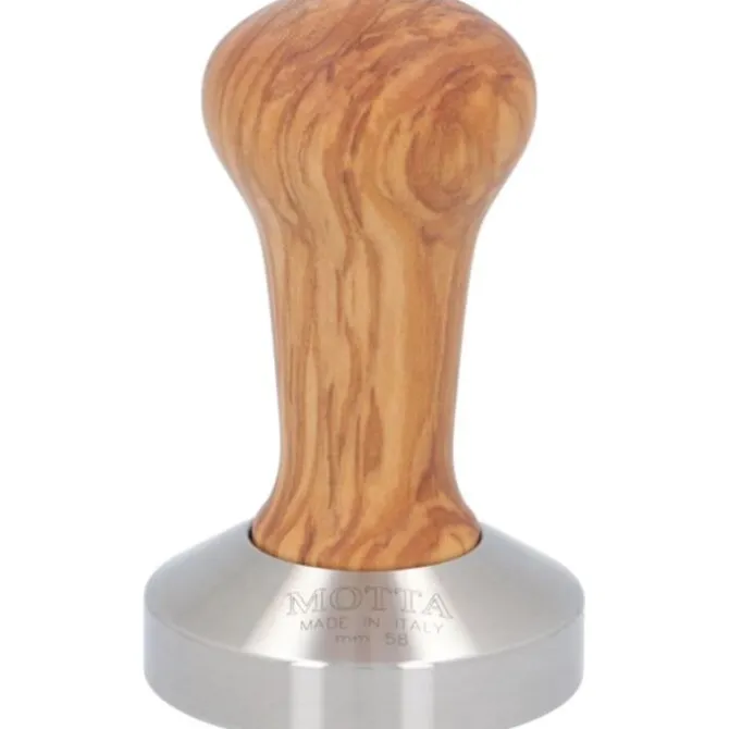 Motta Koffie tamper 58 mm olijfhout