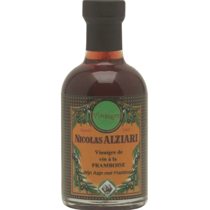 Nicolas Alziari Framboos-wijnazijn fles 200 ml