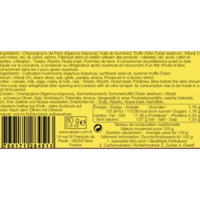 Nicolas Alziari truffeltapenade 80 gram