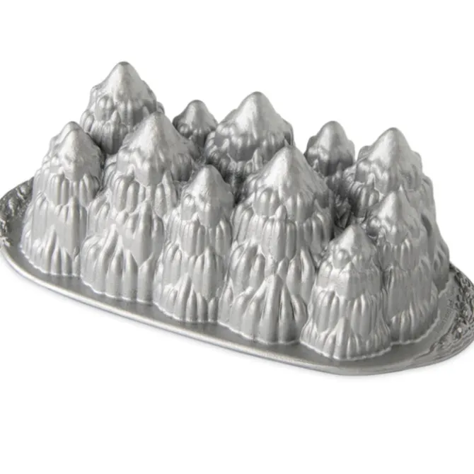 Nordic Ware Alpine Forest loafpan 29 cm x 10 cm zilver