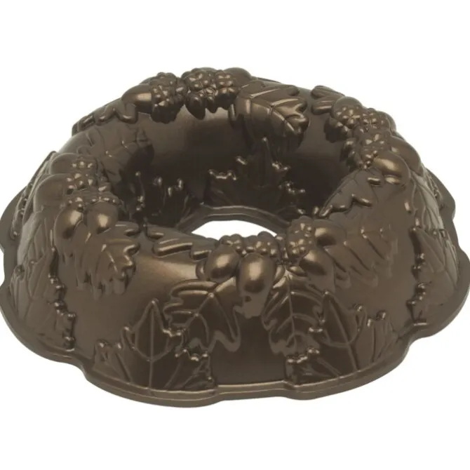 Nordic Ware Autumn Wreath herfstkrans bakvorm ø 25 cm aluminium bronskleurig