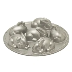 Nordic Ware bakvorm 'Baby Bunny' 6 stuks ø 30 cm aluminium g