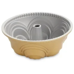Nordic Ware Chiffon Bundt tulbandvorm ø 24 cm aluminium goudkleurig