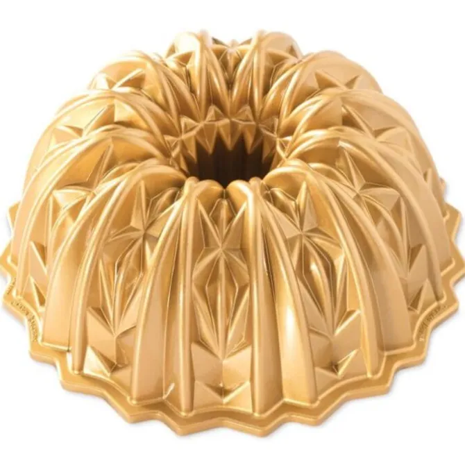 Nordic Ware Cut Crystal tulbandvorm aluminium goudkleurig
