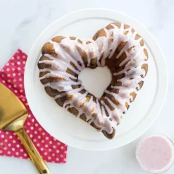 Nordic Ware Elegant Heart tulband bakvorm 24 cm gietaluminium