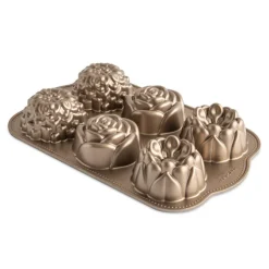 Nordic Ware Floral Cakelet bakvorm 6 bloemen aluminium