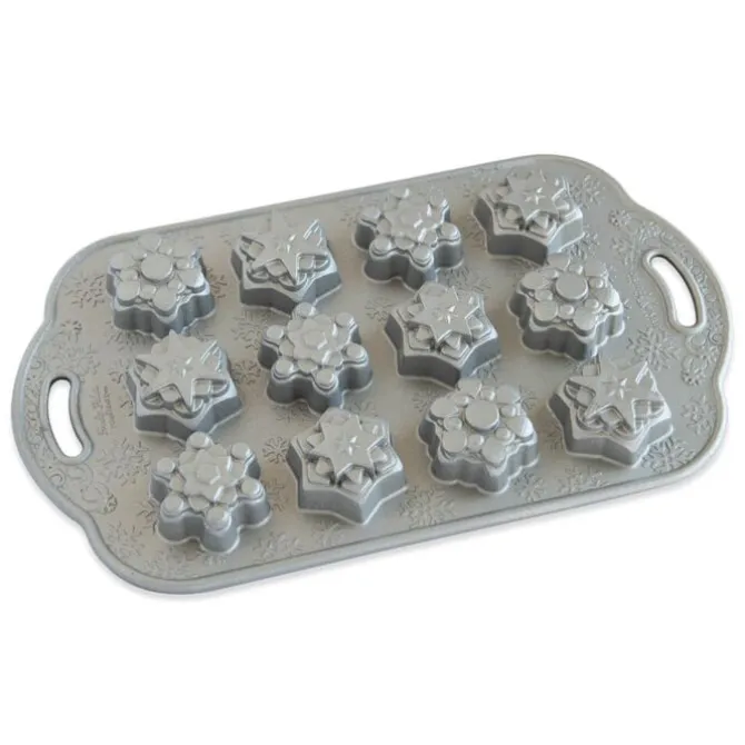 Nordic Ware Frosty Flakes sneeuwvlok bakvorm 12 stuks