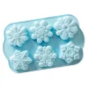 Nordic Ware Frozen 2© snowflake bakvorm 6 stuks aluminium lichtblauw