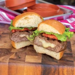 Nordic Ware hamburgerpers voor gevulde hamburgers kunststof