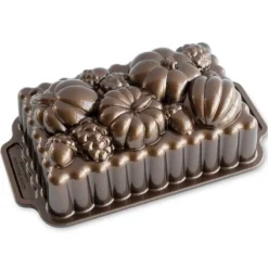 Nordic Ware Harvest Bounty Loaf Pan bakvorm 1,42 liter aluminium bronskleurig
