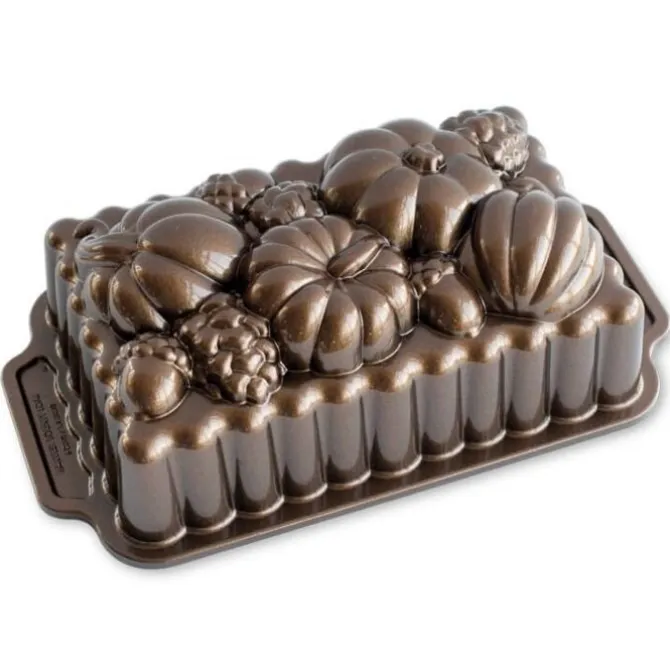 Nordic Ware Harvest Bounty Loaf Pan bakvorm 1,42 liter aluminium bronskleurig