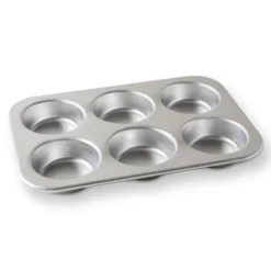 Nordic Ware Jumbo bakvorm voor 6 muffins aluminium grijs