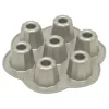 Nordic Ware koekbekers bakvorm 7 stuks ø 5,5 cm aluminium grijs