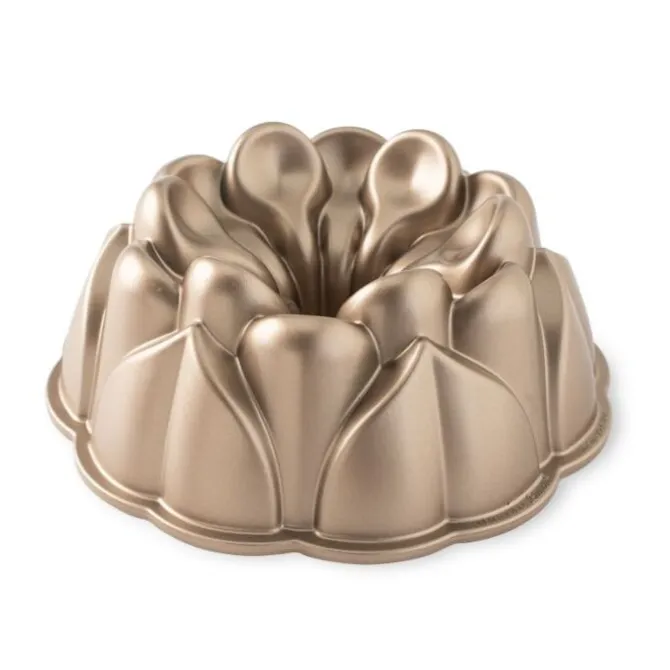 Nordic Ware Magnolia tulbandvorm 2,4 liter aluminium koperkleurig