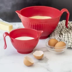 Nordic Ware Micro Mix & Melt mengkom 900 ml kunststof rood