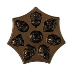 Nordic Ware Monster Mask cakelet pan brons aluminium