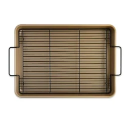Nordic Ware Nonstick bakplaat met rooster aluminium