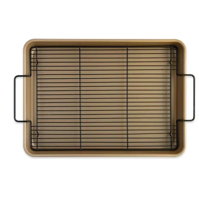 Nordic Ware Nonstick bakplaat met rooster aluminium