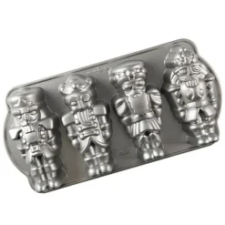 Nordic Ware Nutcracker Sweets bakvorm 4 stuks aluminium zilverkleurig