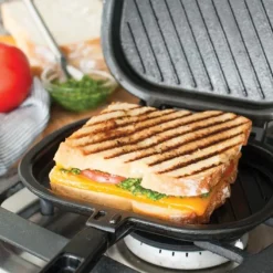 Nordic Ware Sandwich & Grill Press gietaluminium zwart