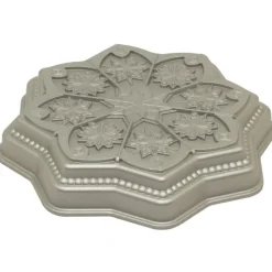 Nordic Ware Sweet Snowflakes bakvorm ø 26 cm aluminium grijs