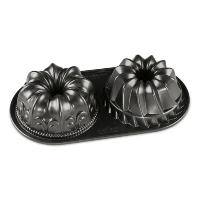Nordic Ware tulbandbakvorm 2 stuks ø 12 cm aluminium grijs