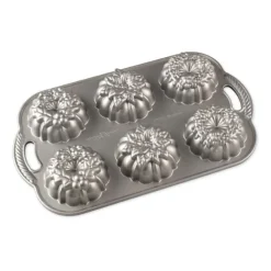 Nordic Ware Wreathlettes bakvorm 6 stuks aluminium