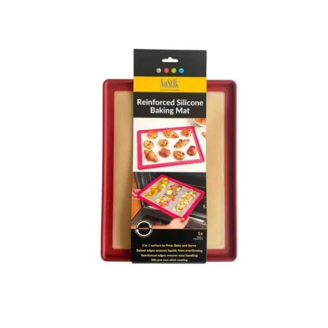 NoStik verstevigde bakmat met rand 30 x 40 cm silicone