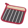 Now Designs Butcher Stripe pannenlap 20 x 20 cm katoen blauw