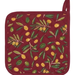 Now Designs Olive Oil pannenlap 20 x 20 cm katoen