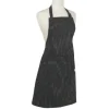 Now Designs Pinstripe Black schort 85 x 70 cm katoen zwart