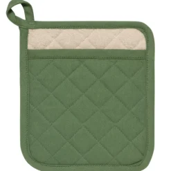 Now Designs Superior pannenlap 20 x 20 cm katoen Elm Green