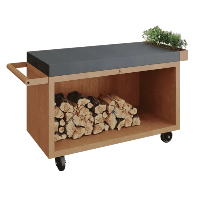 OFYR Mise en Place Table Corten 135 PRO donkergrijs keramiek