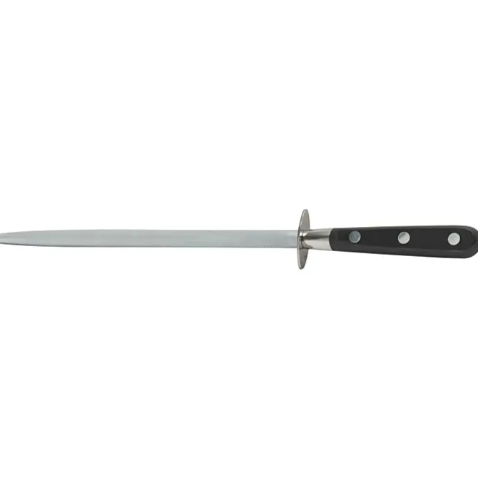 Oldenhof aanzetstaal 25,5 cm rvs zwart