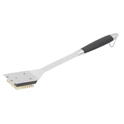 Oldenhof barbecueborstel met messing haren 43 cm rvs
