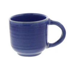 Oldenhof beker met oor ø 13 cm aardewerk zeeblauw